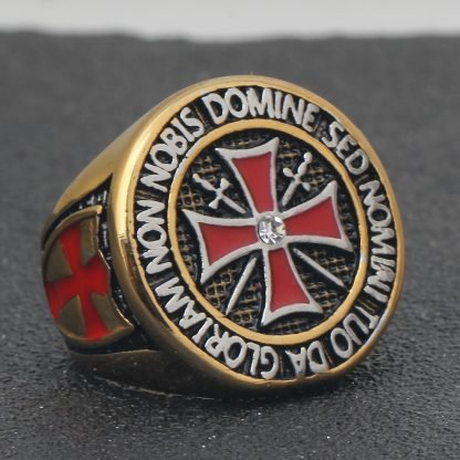 Bague de la Reconquête -  Croix Rouge et Templiers – Image 2
